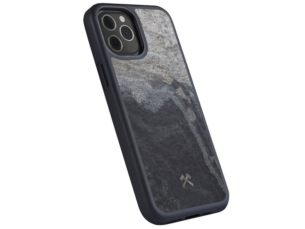 Woodcessories EcoBump Stone - iPhone 12/12 Pro hoesje van Steen