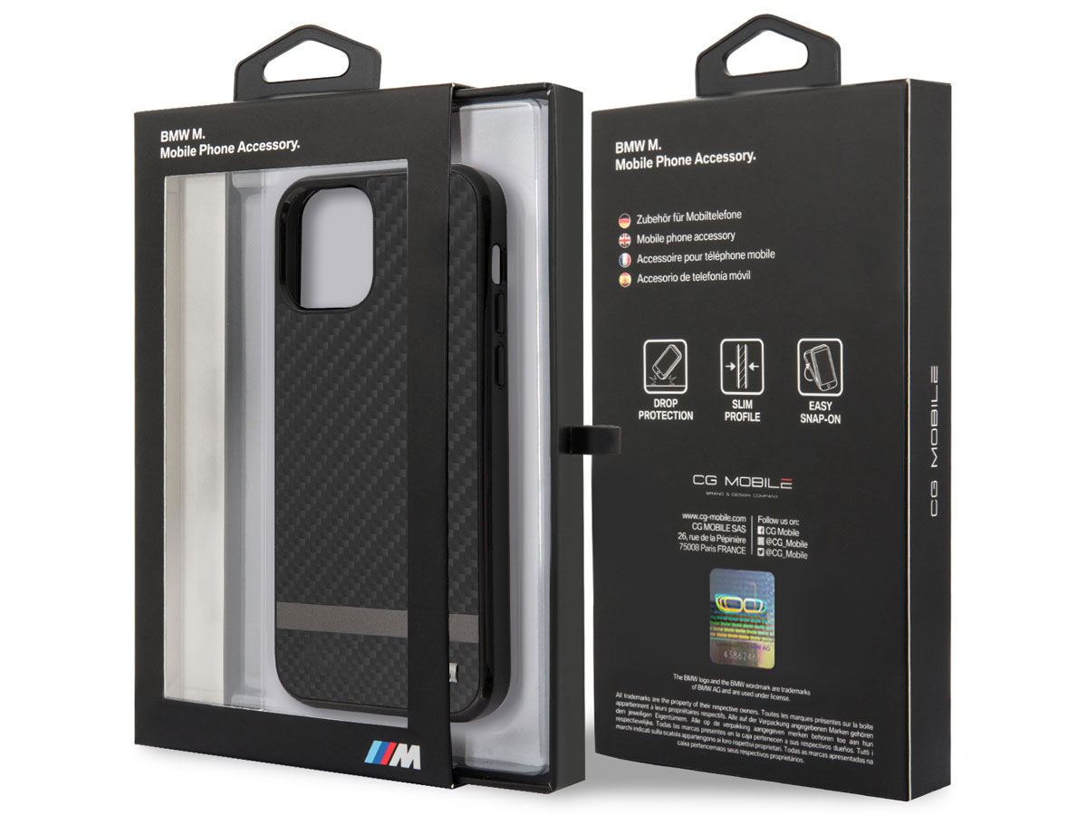 BMW M Line Carbon Case - iPhone 12 Pro Max hoesje