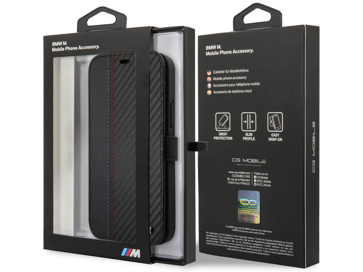 BMW M Sport Color Stitch Bookcase - iPhone 12 Pro Max hoesje