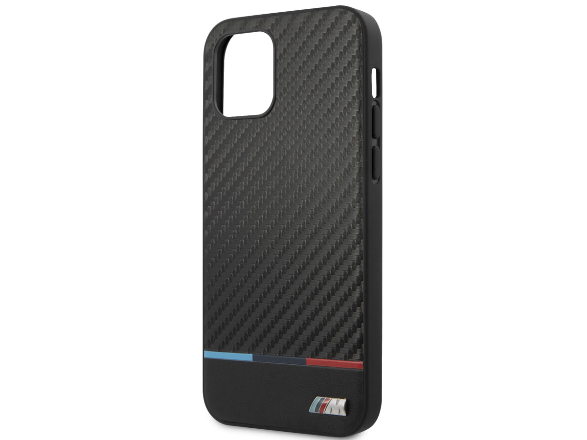 BMW M Sport Tricolor Carbon Case - iPhone 12 Pro Max hoesje