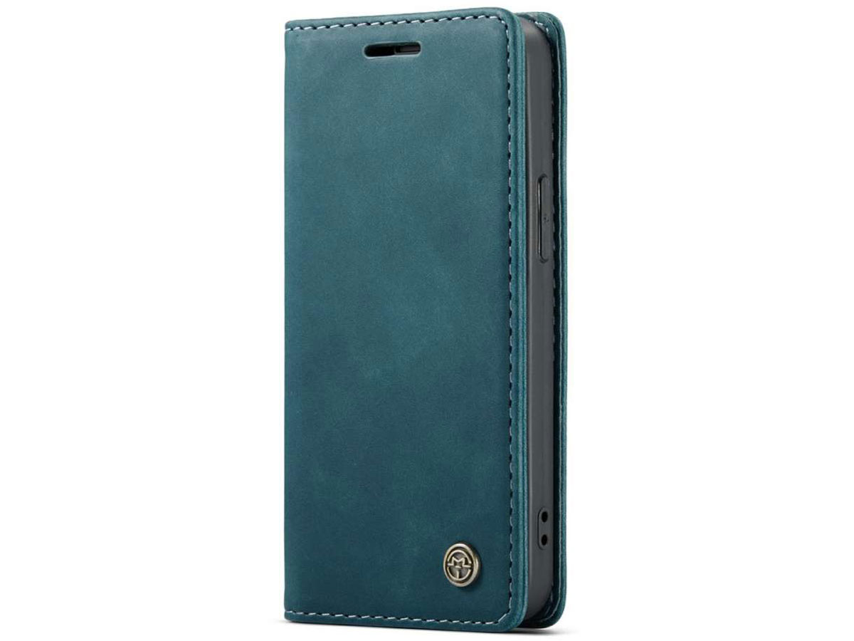 CaseMe Vintage Bookcase Blauw - iPhone 12 Pro Max hoesje