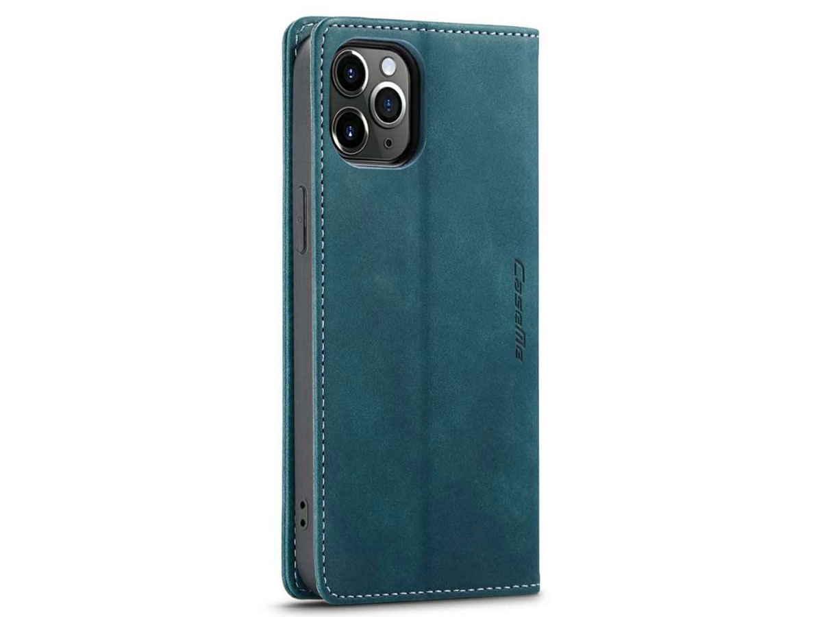 CaseMe Vintage Bookcase Blauw - iPhone 12 Pro Max hoesje