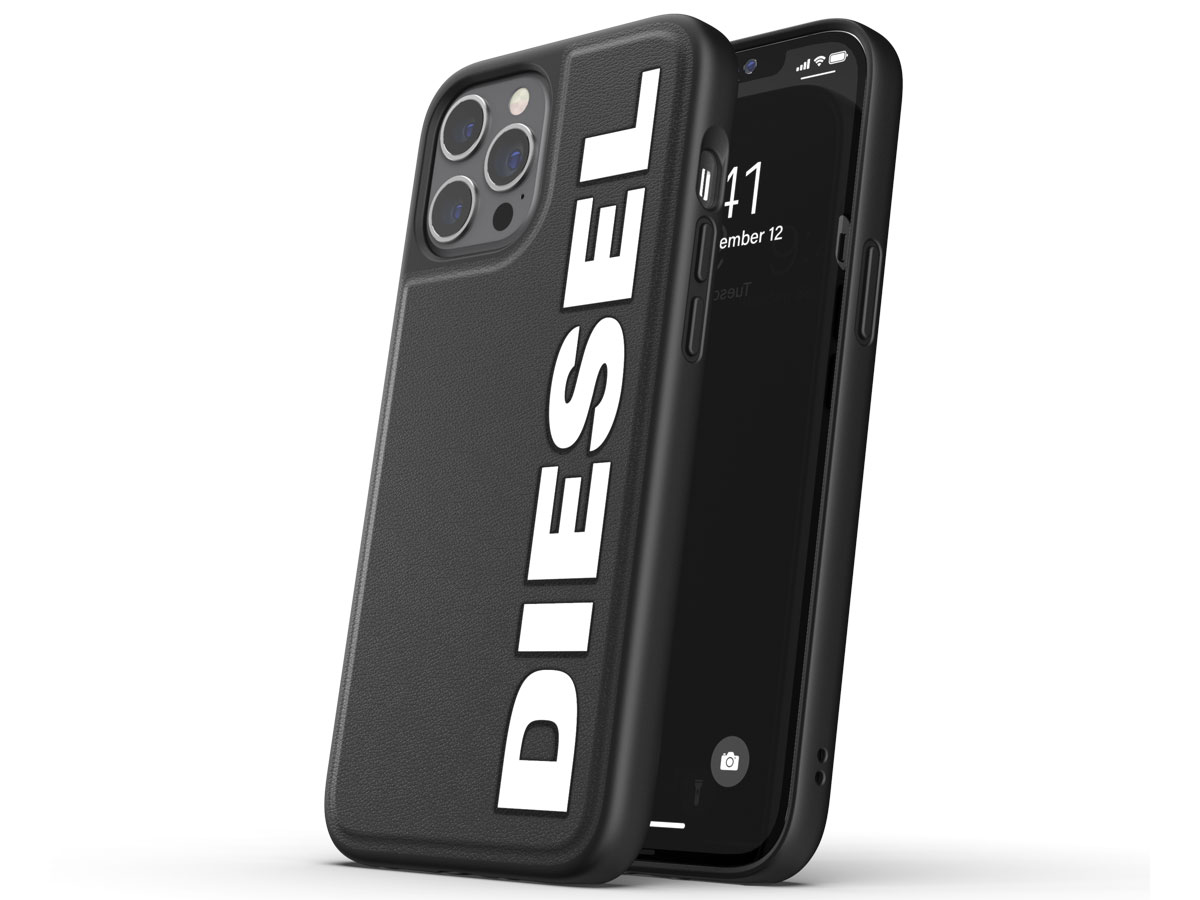 Diesel Logo Case Zwart - iPhone 12 Pro Max hoesje