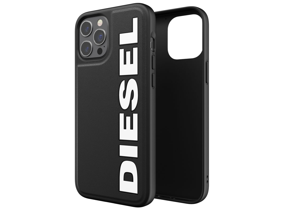 Diesel Logo Case Zwart - iPhone 12 Pro Max hoesje