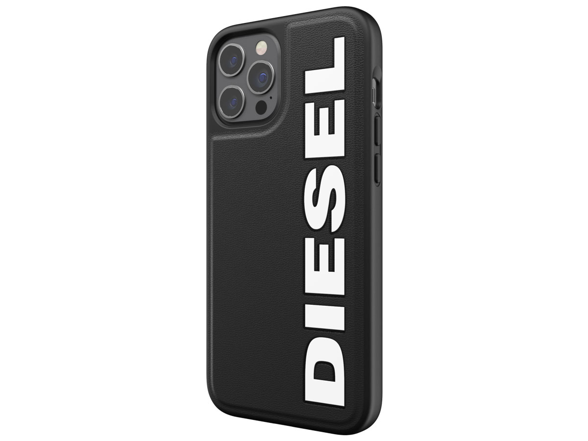 Diesel Logo Case Zwart - iPhone 12 Pro Max hoesje