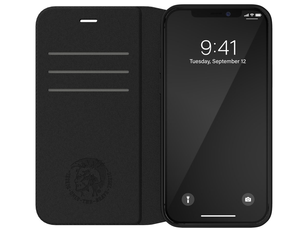 Diesel Logo Booklet Case - iPhone 12 Pro Max hoesje