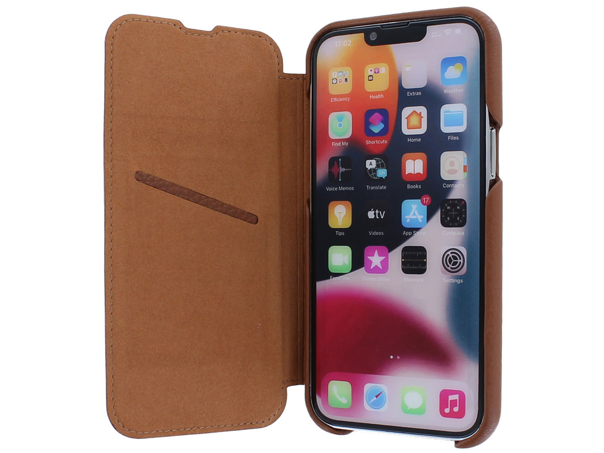 Graffi Oyster Mastrotto Leer Cognac - iPhone 12 Pro Max hoesje