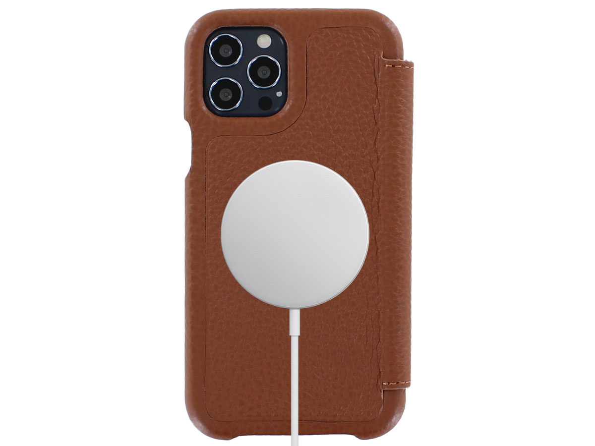 Graffi Oyster Mastrotto Leer Cognac - iPhone 12 Pro Max hoesje