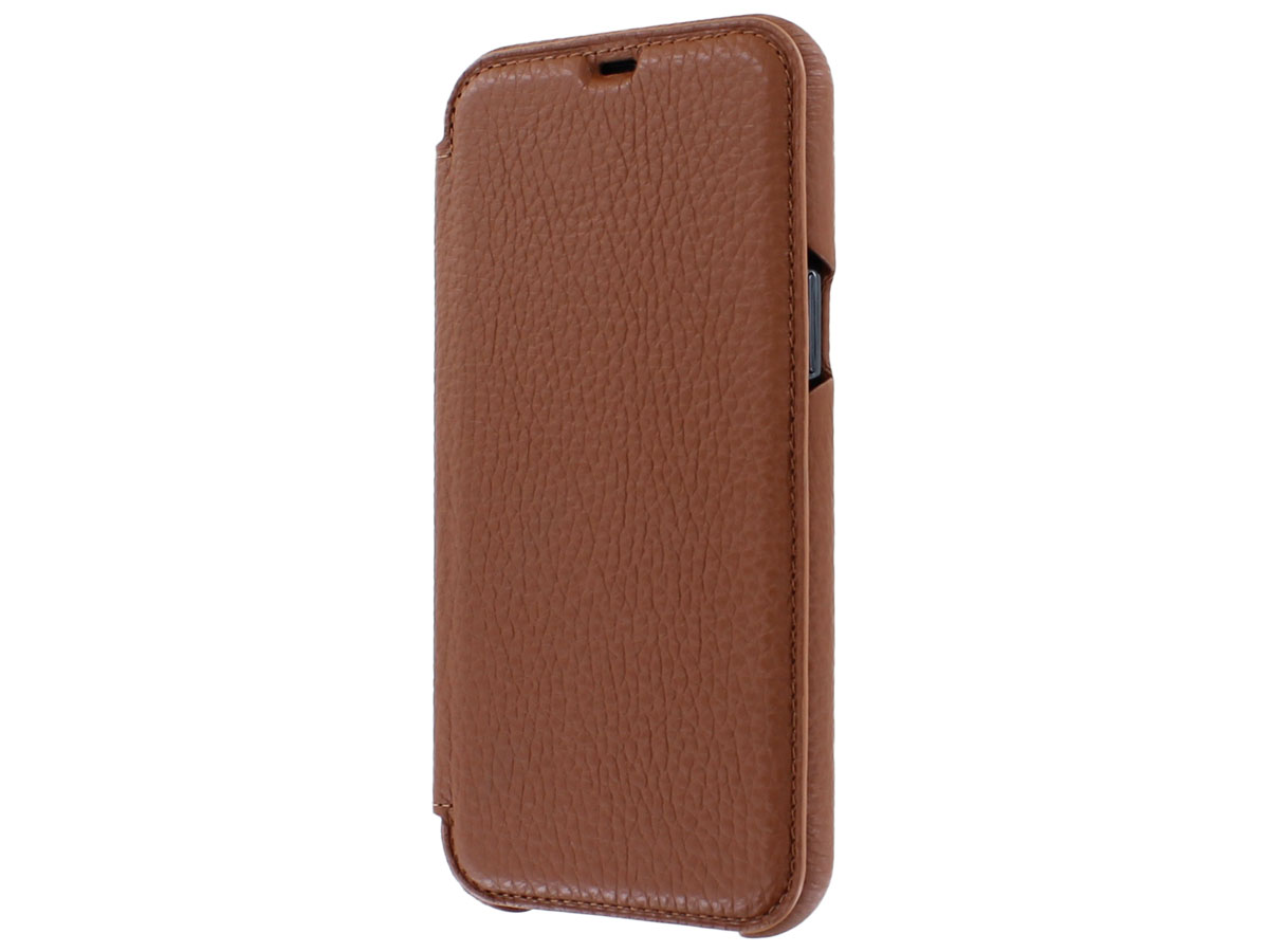 Graffi Oyster Mastrotto Leer Cognac - iPhone 12 Pro Max hoesje