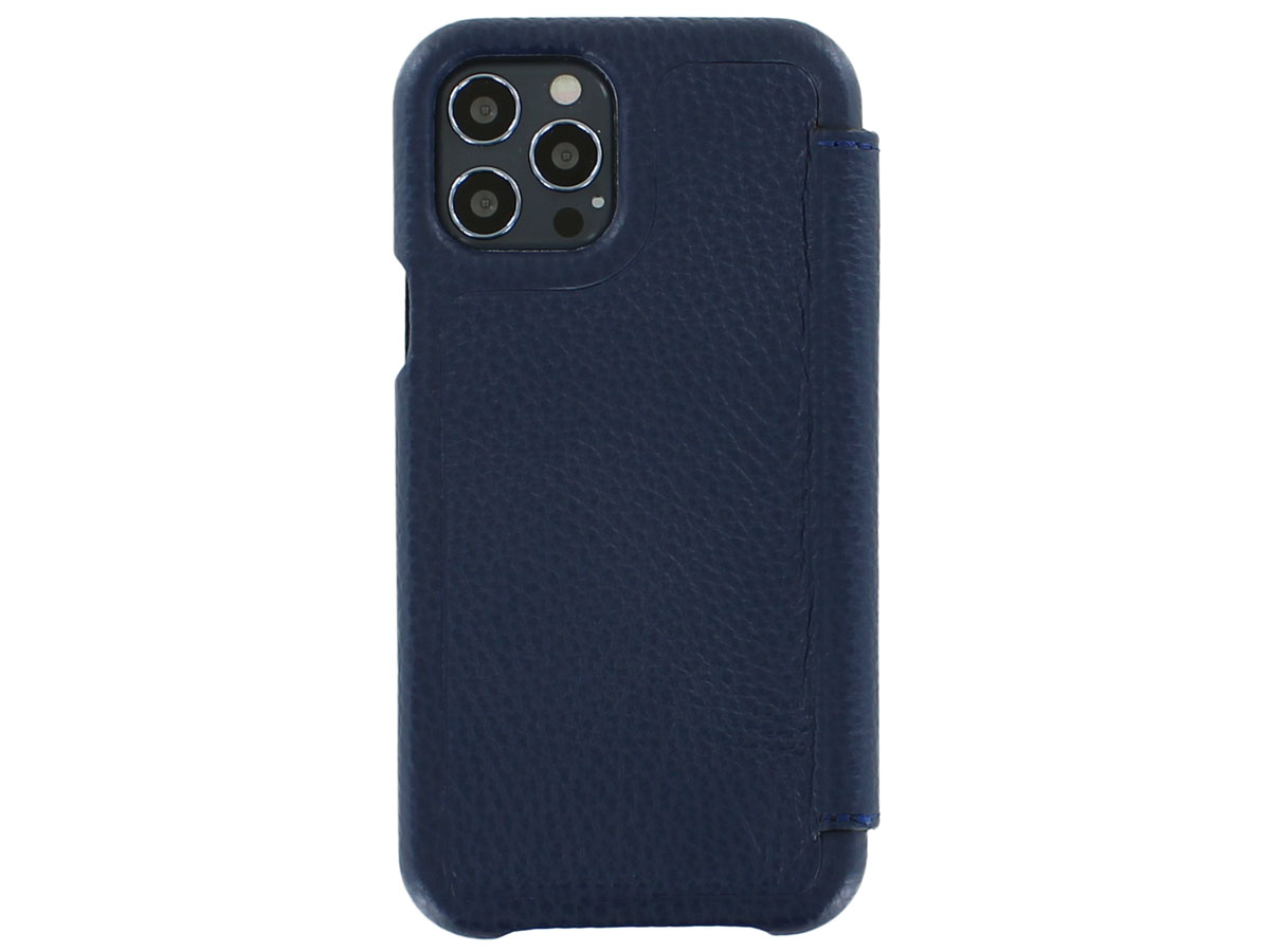 Graffi Oyster Mastrotto Leer Navy - iPhone 12 Pro Max hoesje