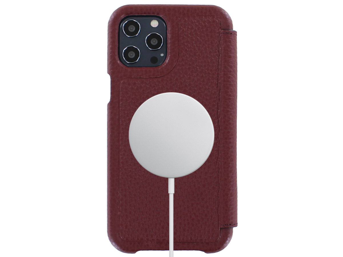 Graffi Oyster Mastrotto Leer Rood - iPhone 12 Pro Max hoesje