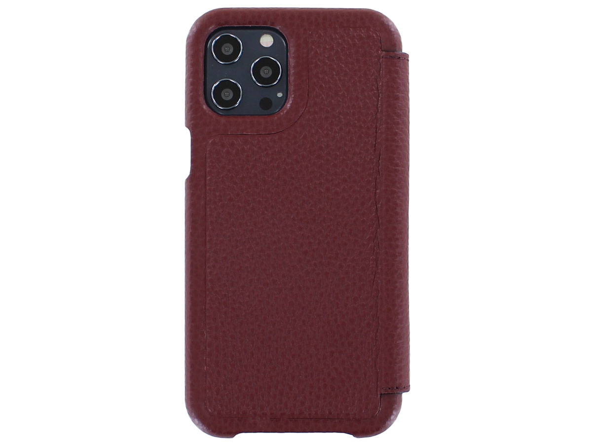 Graffi Oyster Mastrotto Leer Rood - iPhone 12 Pro Max hoesje