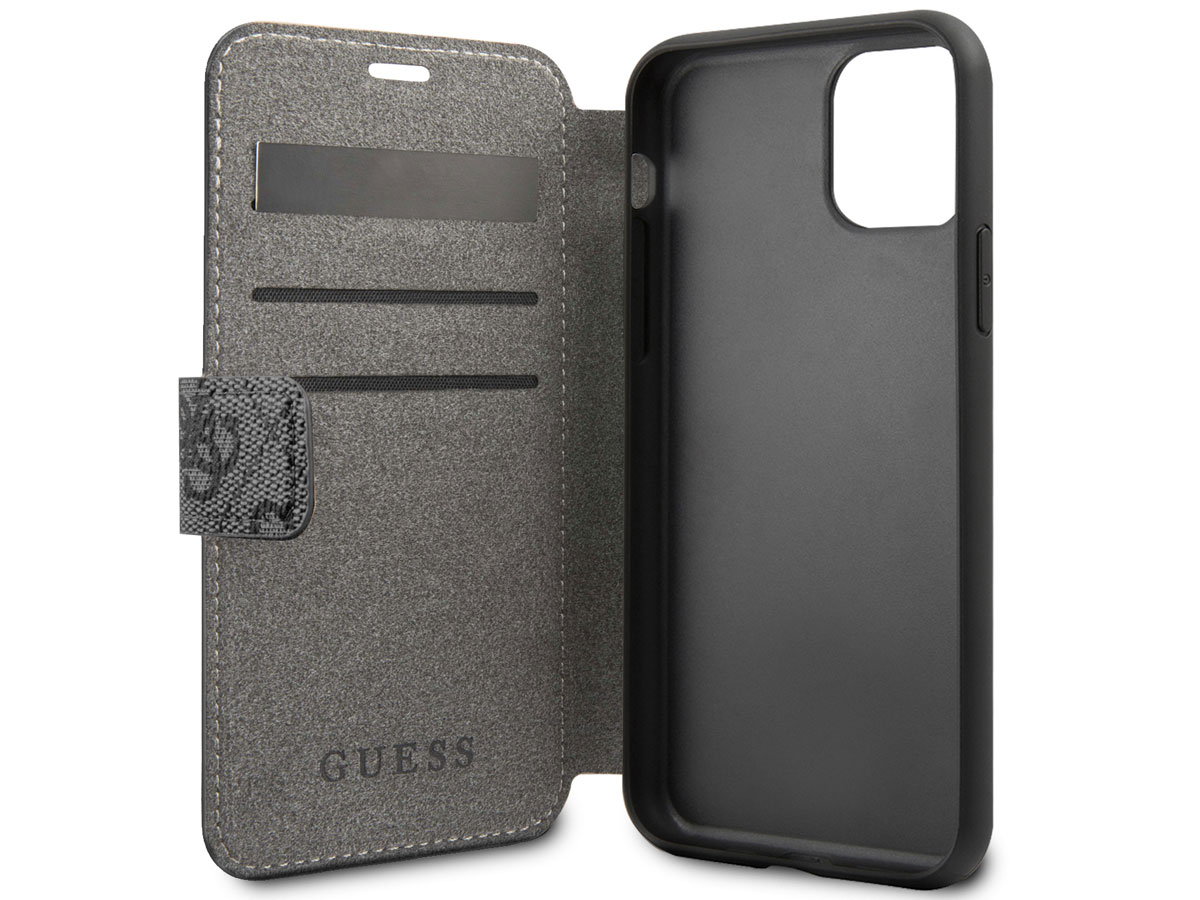 Guess 4G Monogram Bookcase Grijs - iPhone 12 Pro Max hoesje