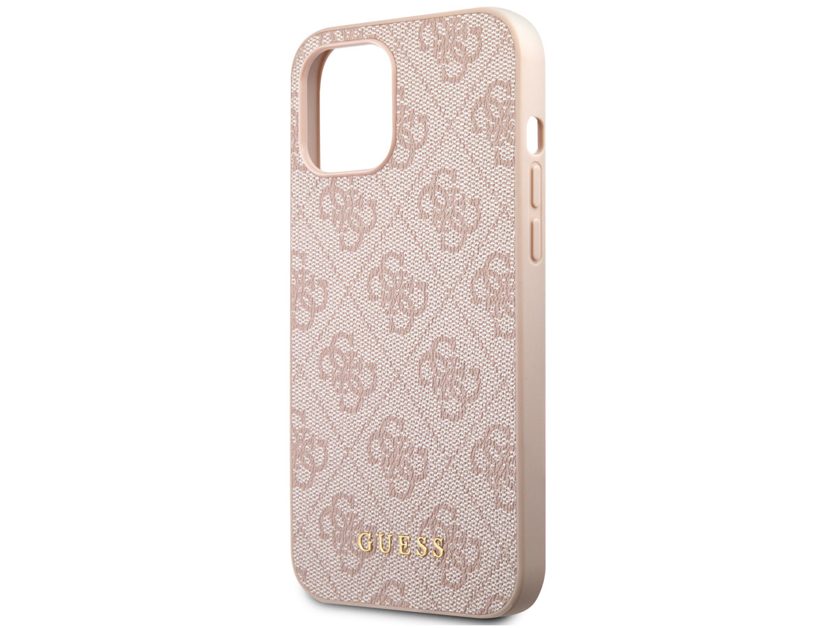 Guess 4G Monogram Case Roze - iPhone 12 Pro Max hoesje