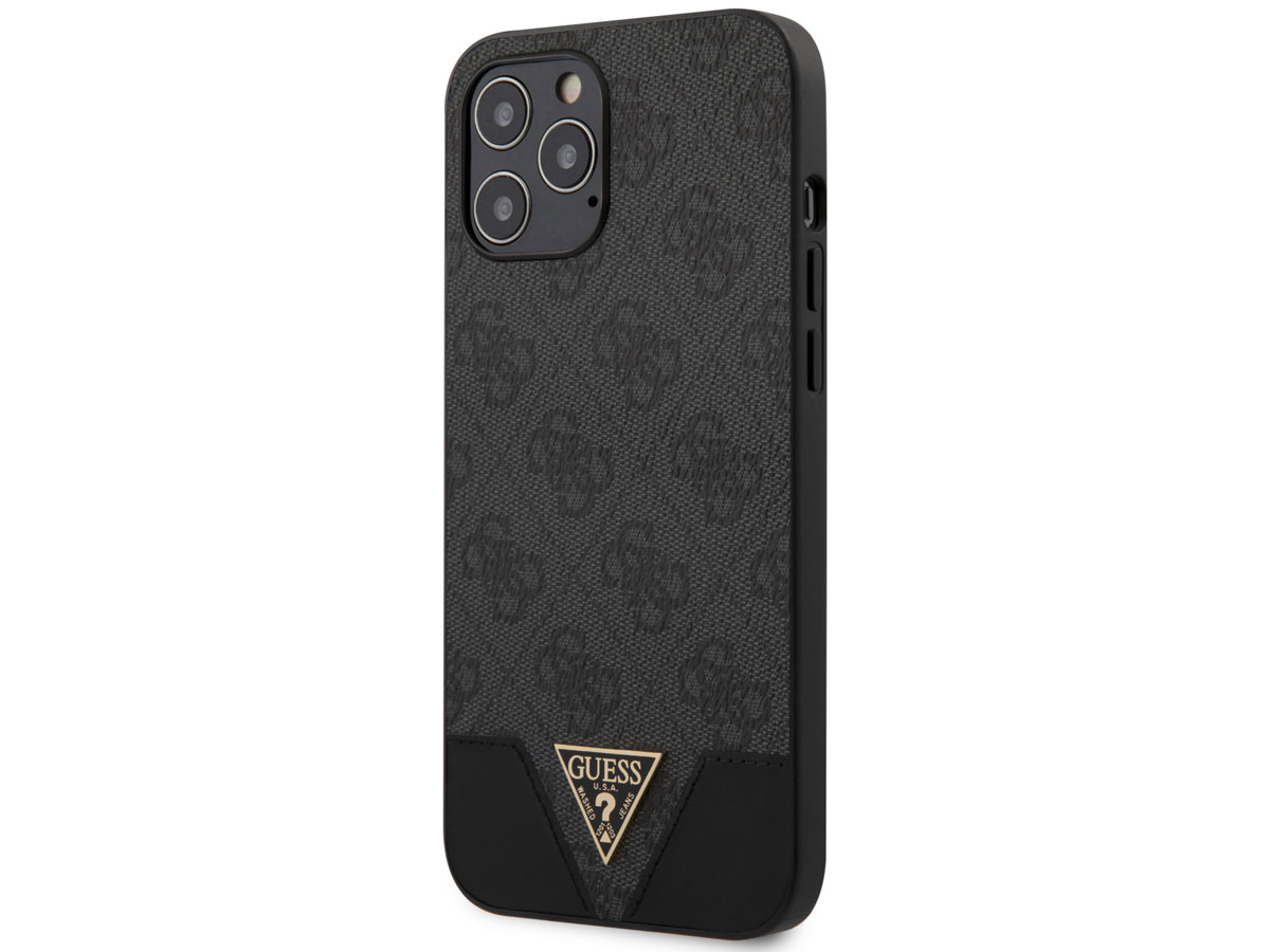 Reorganiseren Persona Omgekeerd Guess 4G Triangle Case Grijs | iPhone 12 Pro Max hoesje