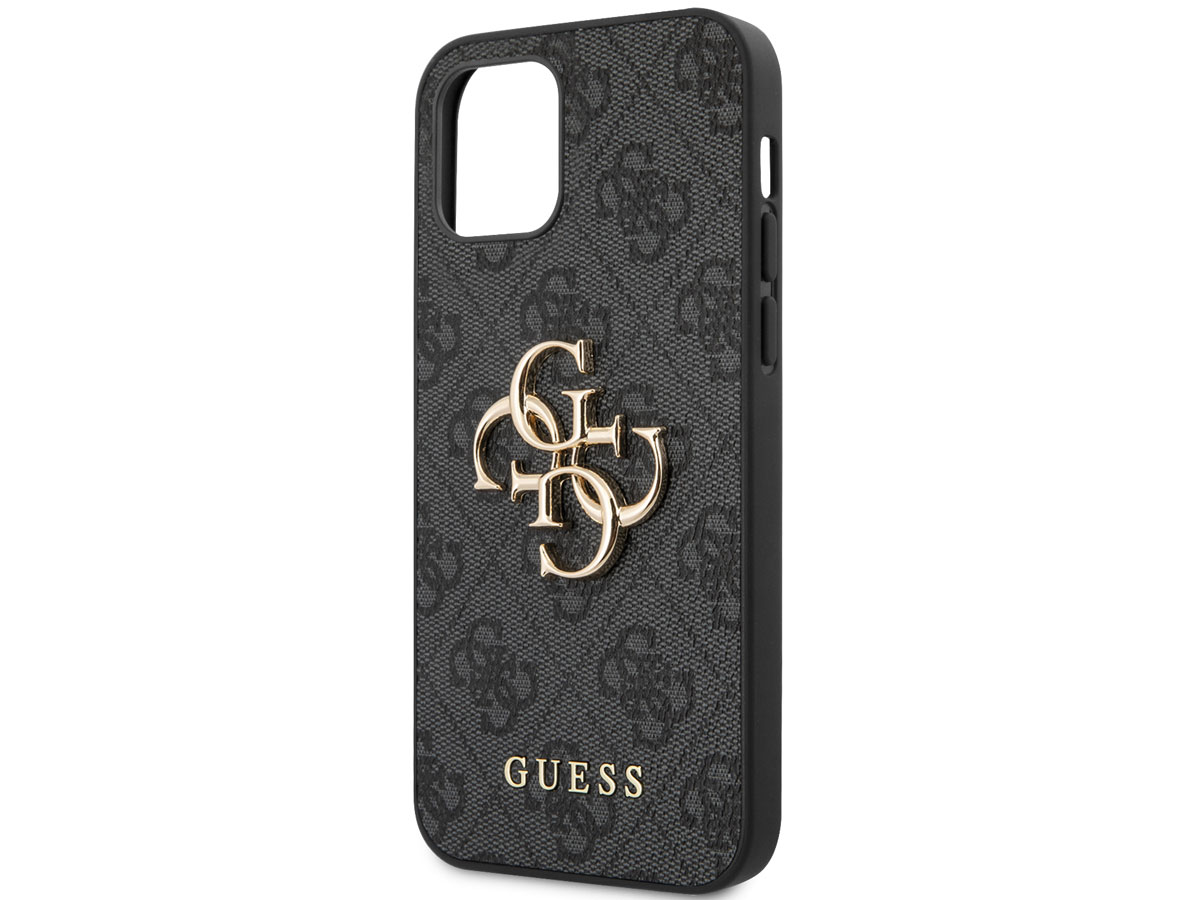 Guess Big 4G Monogram Case Grijs - iPhone 12 Pro Max hoesje