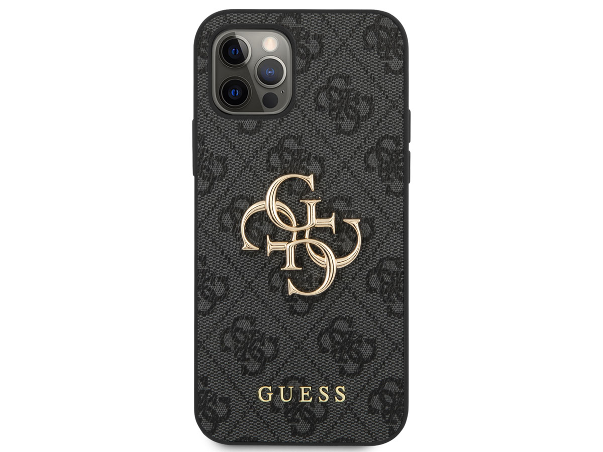 Guess Big 4G Monogram Case Grijs - iPhone 12 Pro Max hoesje