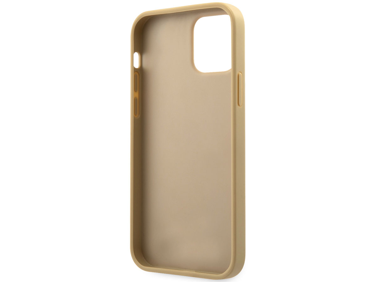 Guess Love Script Case Goud - iPhone 12 Pro Max hoesje