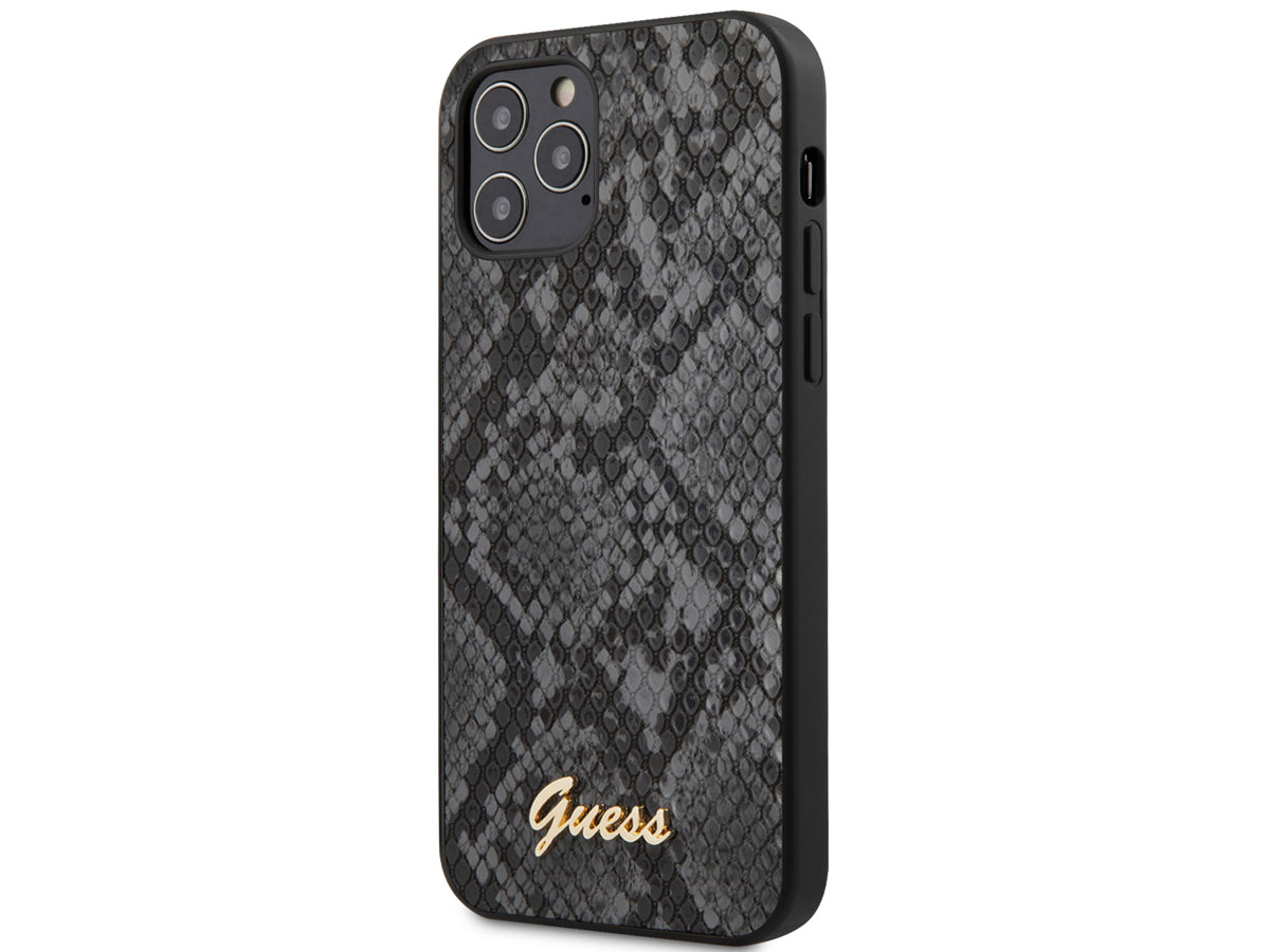 Guess Python Case Zwart - iPhone 12 Pro Max hoesje