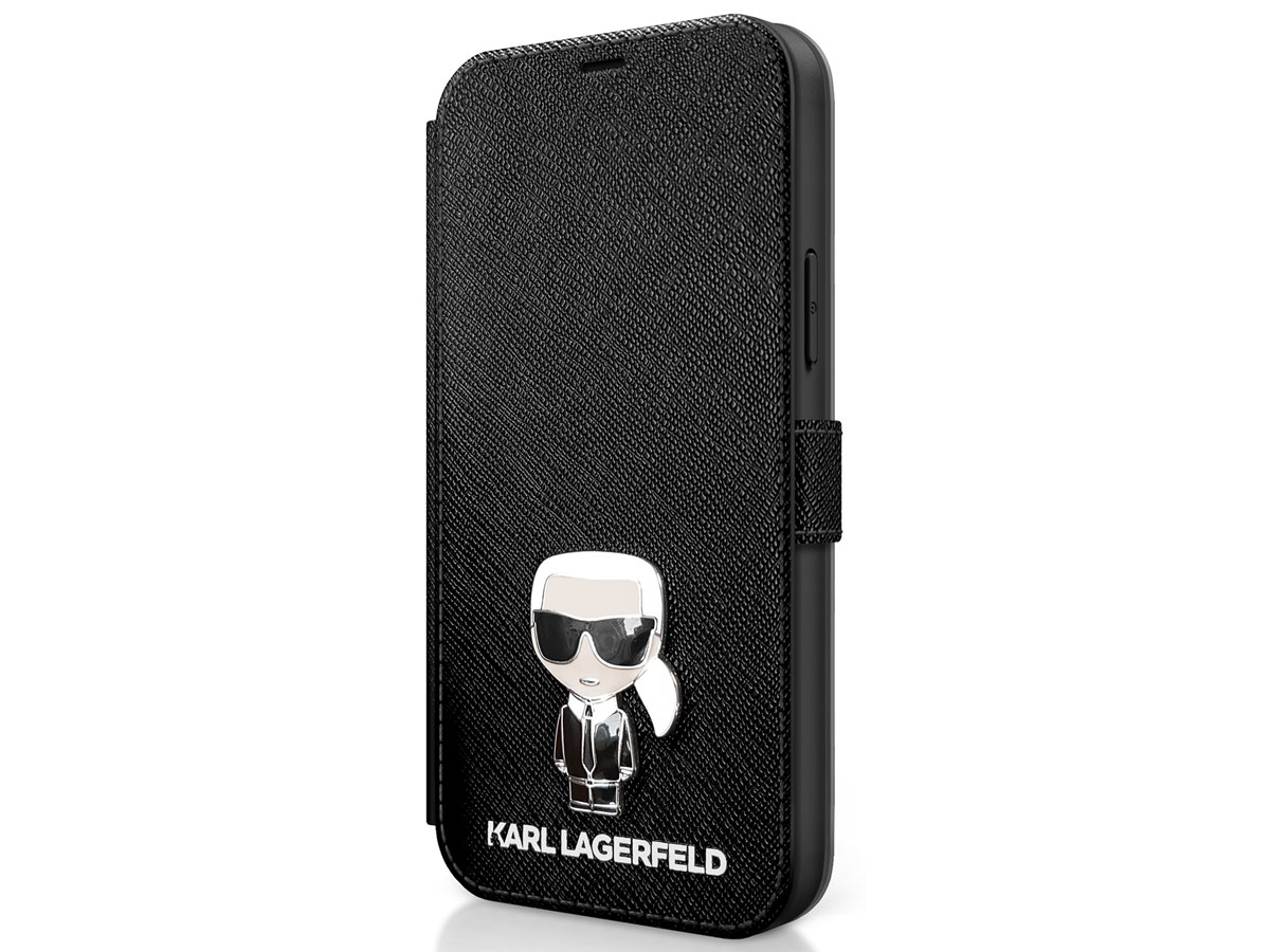 Karl Lagerfeld Ikonik Metal Bookase - iPhone 12 Pro Max hoesje