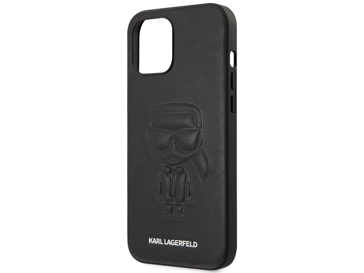 Karl Lagerfeld Ikonik Outline Case Zwart - iPhone 12 Pro Max hoesje