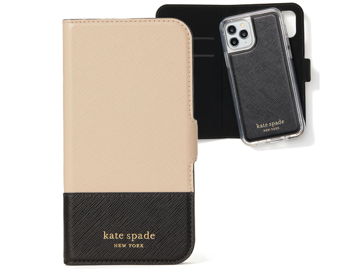 Kate Spade Spencer Mag Folio Zwart - iPhone 12 Pro Max Hoesje Uitneembaar