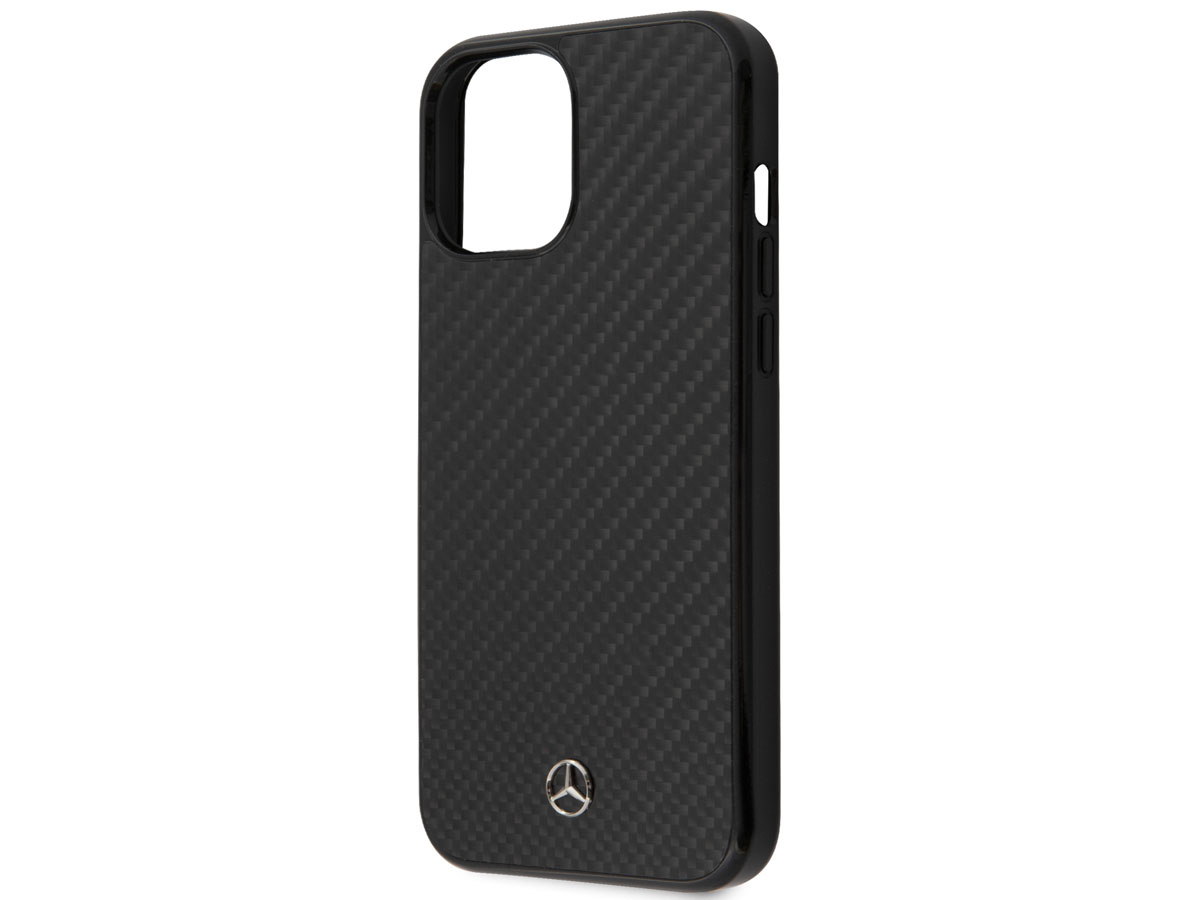 Mercedes-Benz Carbon Fiber Case - iPhone 12 Pro Max hoesje