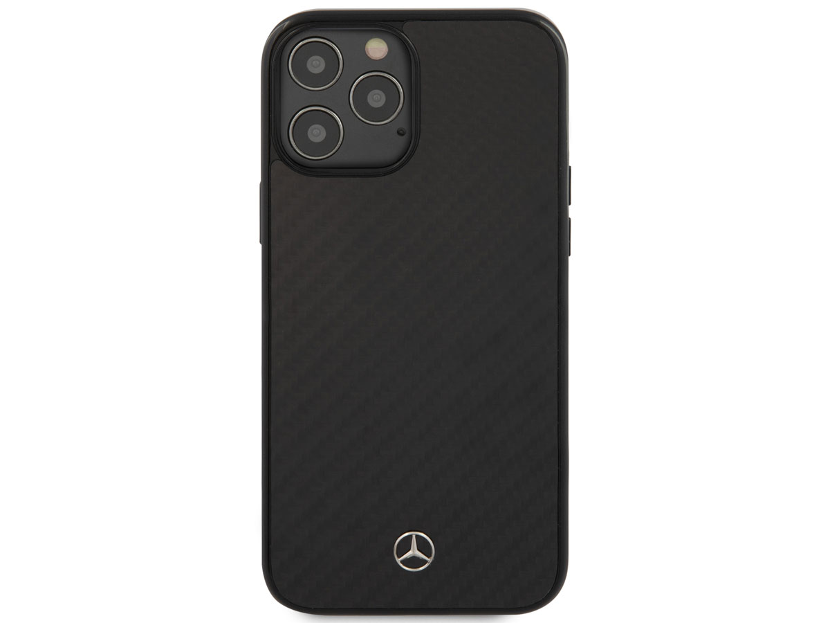 Mercedes-Benz Carbon Fiber Case - iPhone 12 Pro Max hoesje