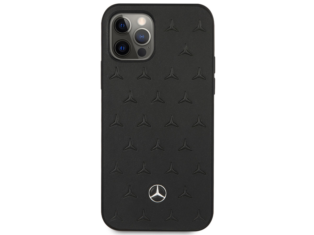 Mercedes-Benz Stars Leather Case - iPhone 12 Pro Max hoesje