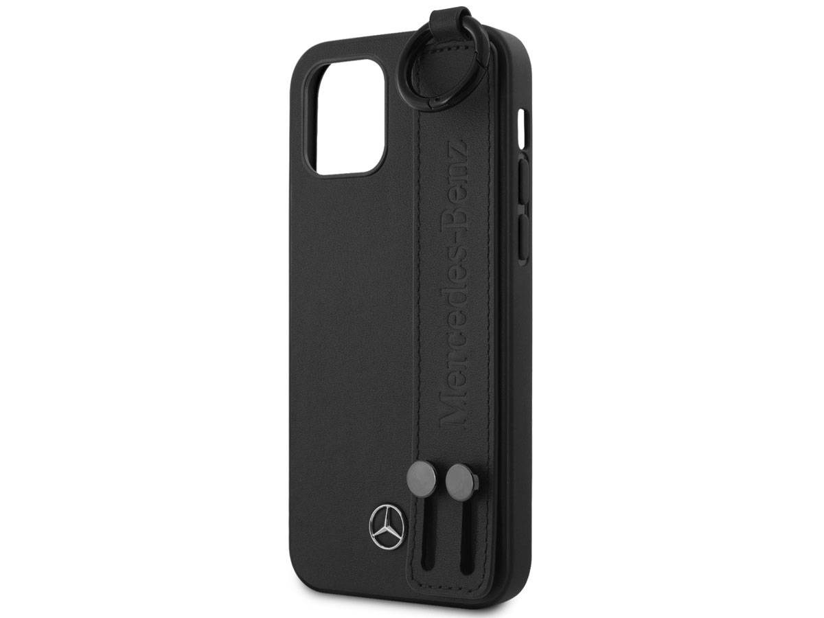 Mercedes-Benz Strap Line Case Zwart - iPhone 12 Pro Max hoesje