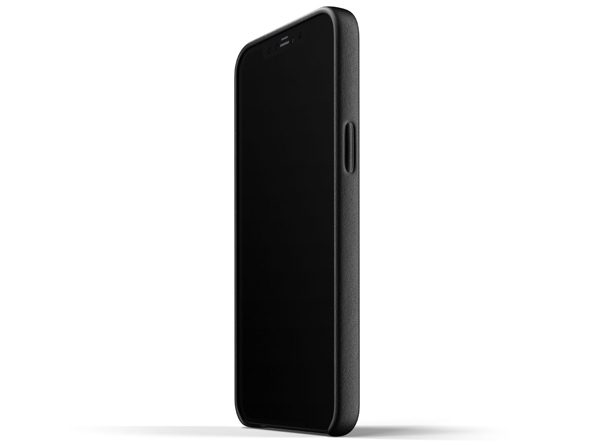 Mujjo Full Leather Wallet Case Zwart - iPhone 12 Pro Max Hoesje Leer