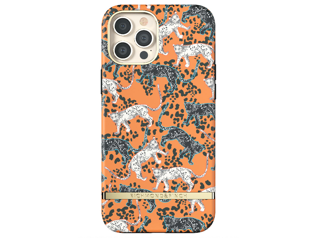 Richmond & Finch Orange Leopard Case - iPhone 12 Pro Max hoesje