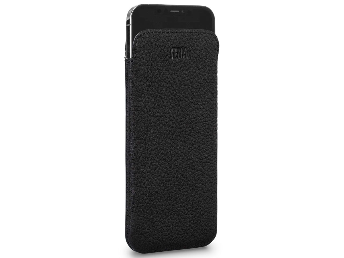 Sena Ultraslim Sleeve Zwart Leer - iPhone 12 Pro Max hoesje