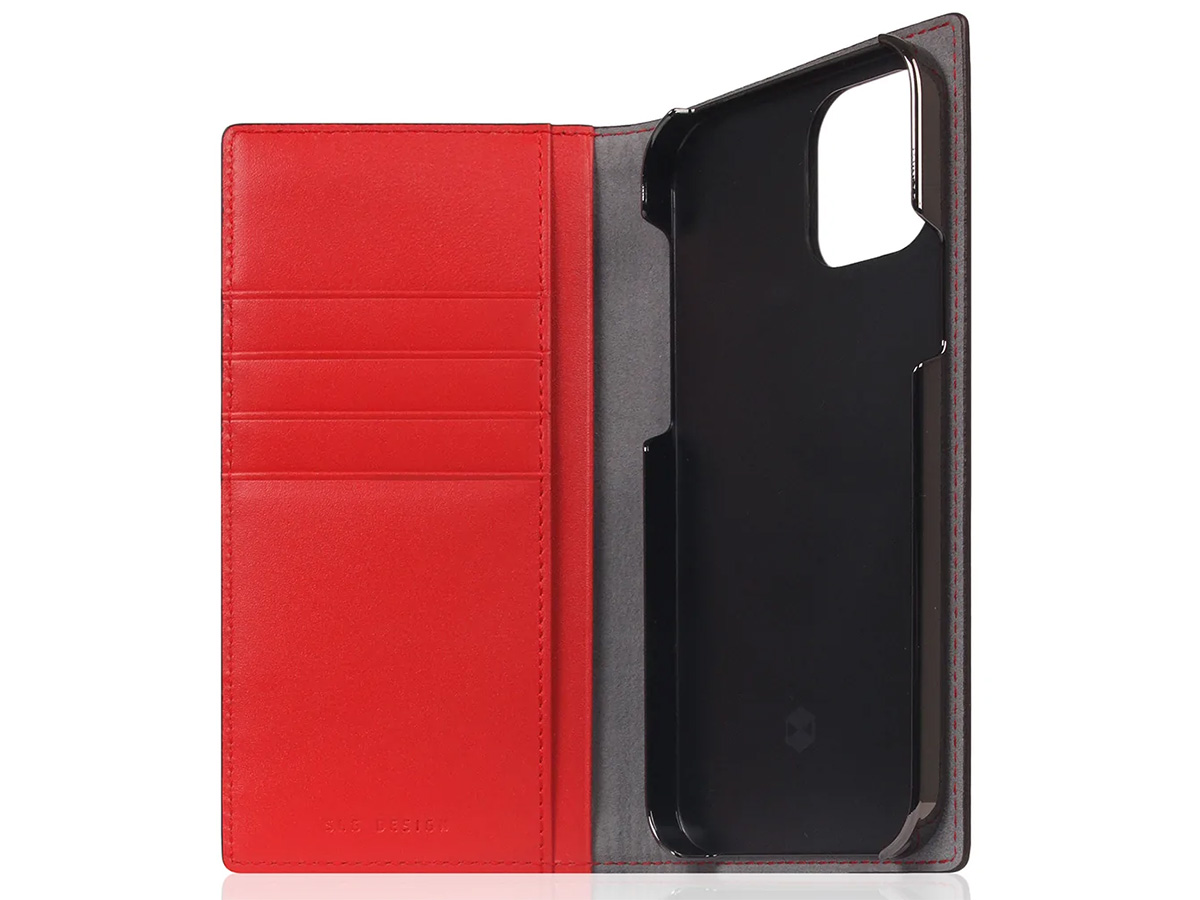 SLG Design D5 CSL Rood Leer - iPhone 12 Pro Max hoesje