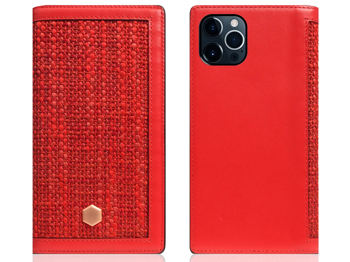 SLG Design D5 CSL Rood Leer - iPhone 12 Pro Max hoesje