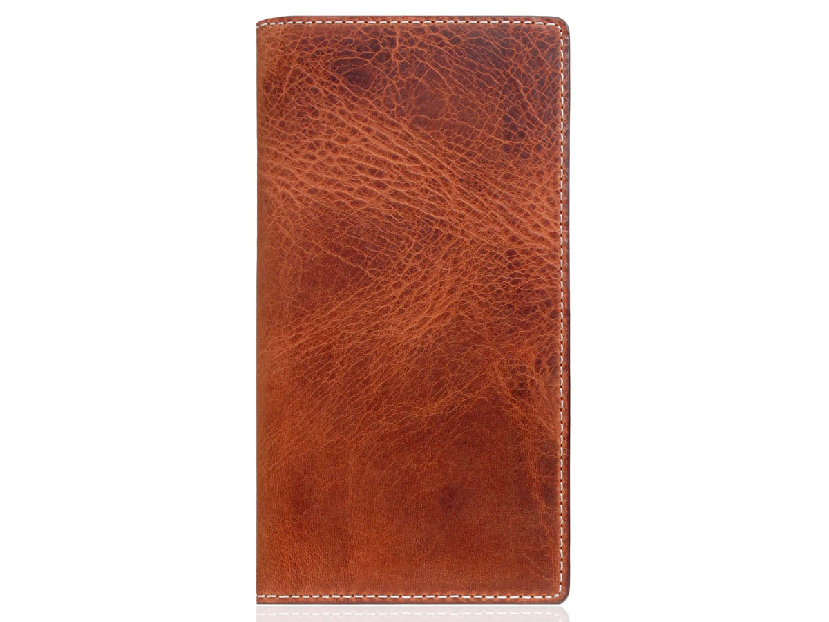 SLG Design D7 Italian Wax Leer Bruin - iPhone 12 Pro Max hoesje