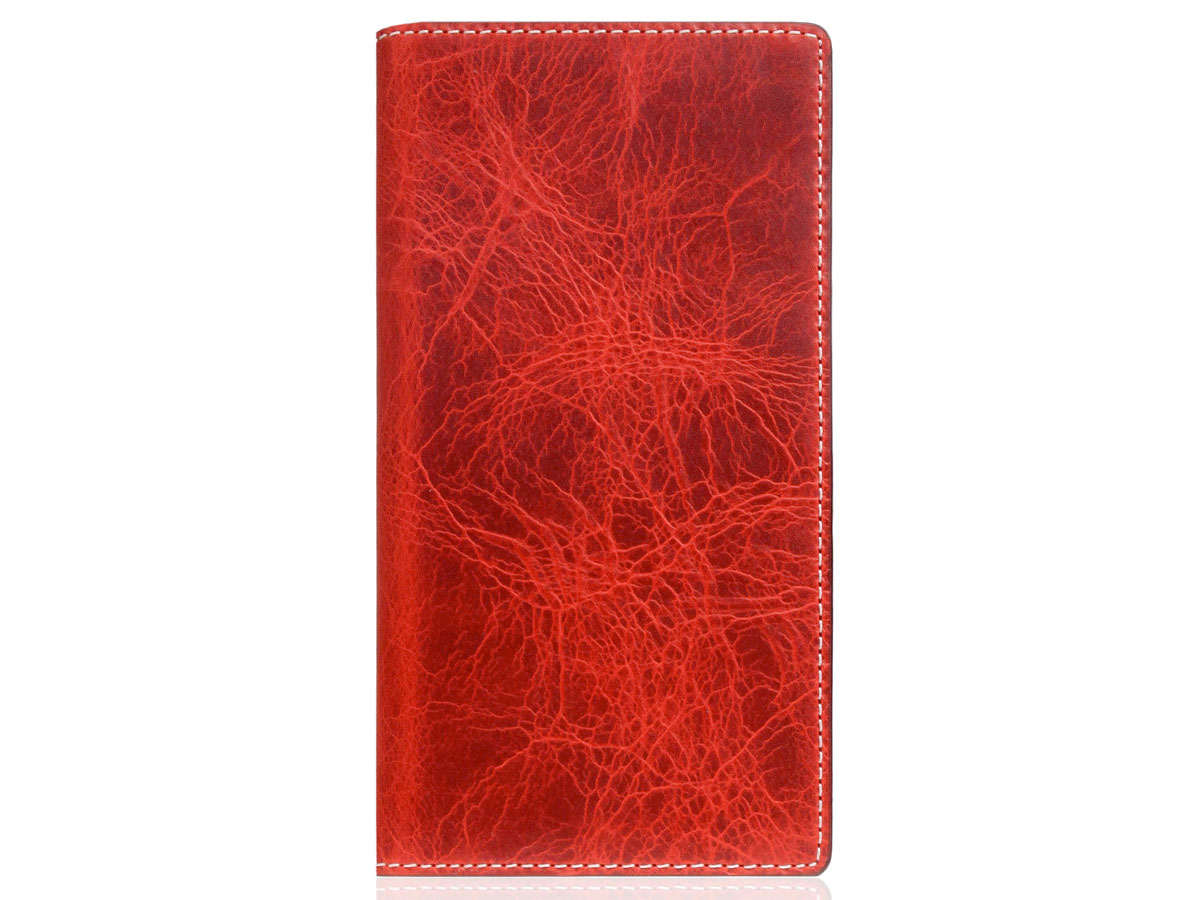 SLG Design D7 Italian Wax Leer Rood - iPhone 12 Pro Max hoesje