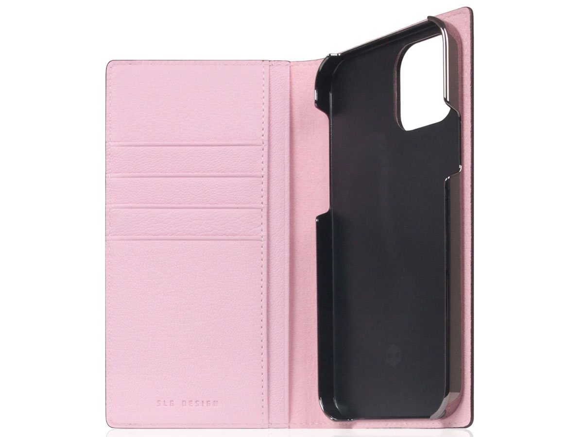 SLG Design D9 Chevere Sully Leer Roze - iPhone 12 Pro Max hoesje