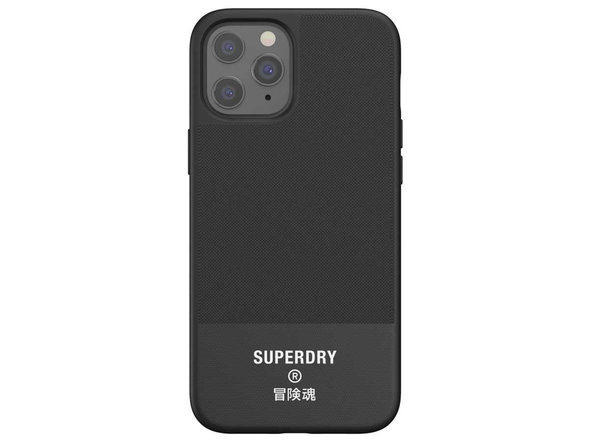 Superdry Canvas Case Zwart - iPhone 12 Pro Max hoesje