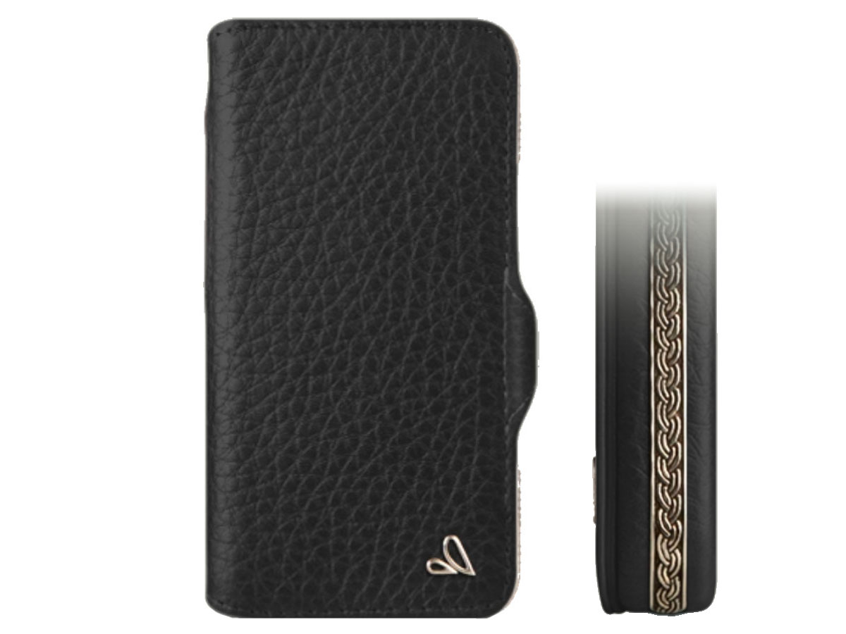 Vaja Silver MagSafe Wallet Celtic - Leren iPhone 12 Pro Max Hoesje met Zilver
