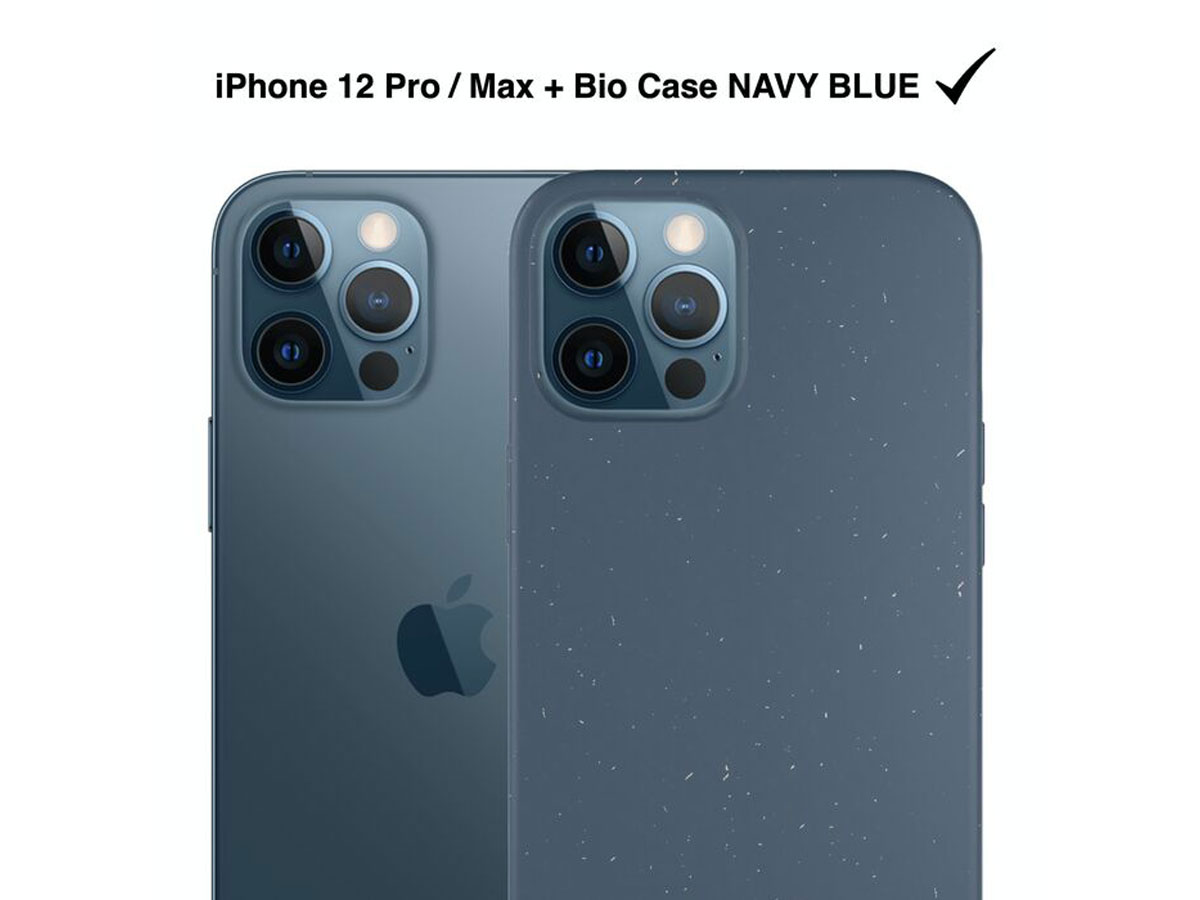 Woodcessories Bio AM Case Navy - Eco iPhone 12 Pro Max hoesje
