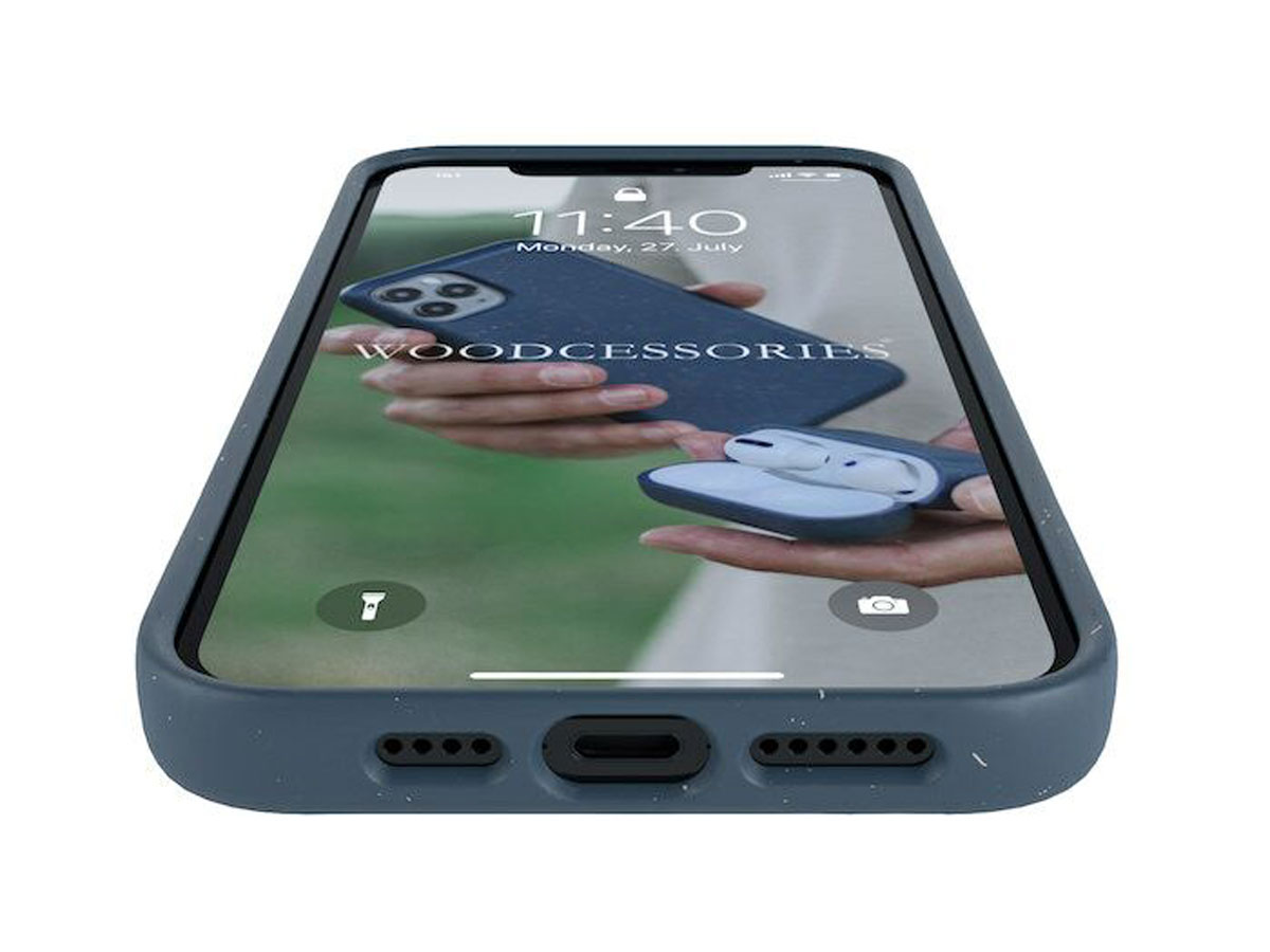 Woodcessories Bio AM Case Navy - Eco iPhone 12 Pro Max hoesje