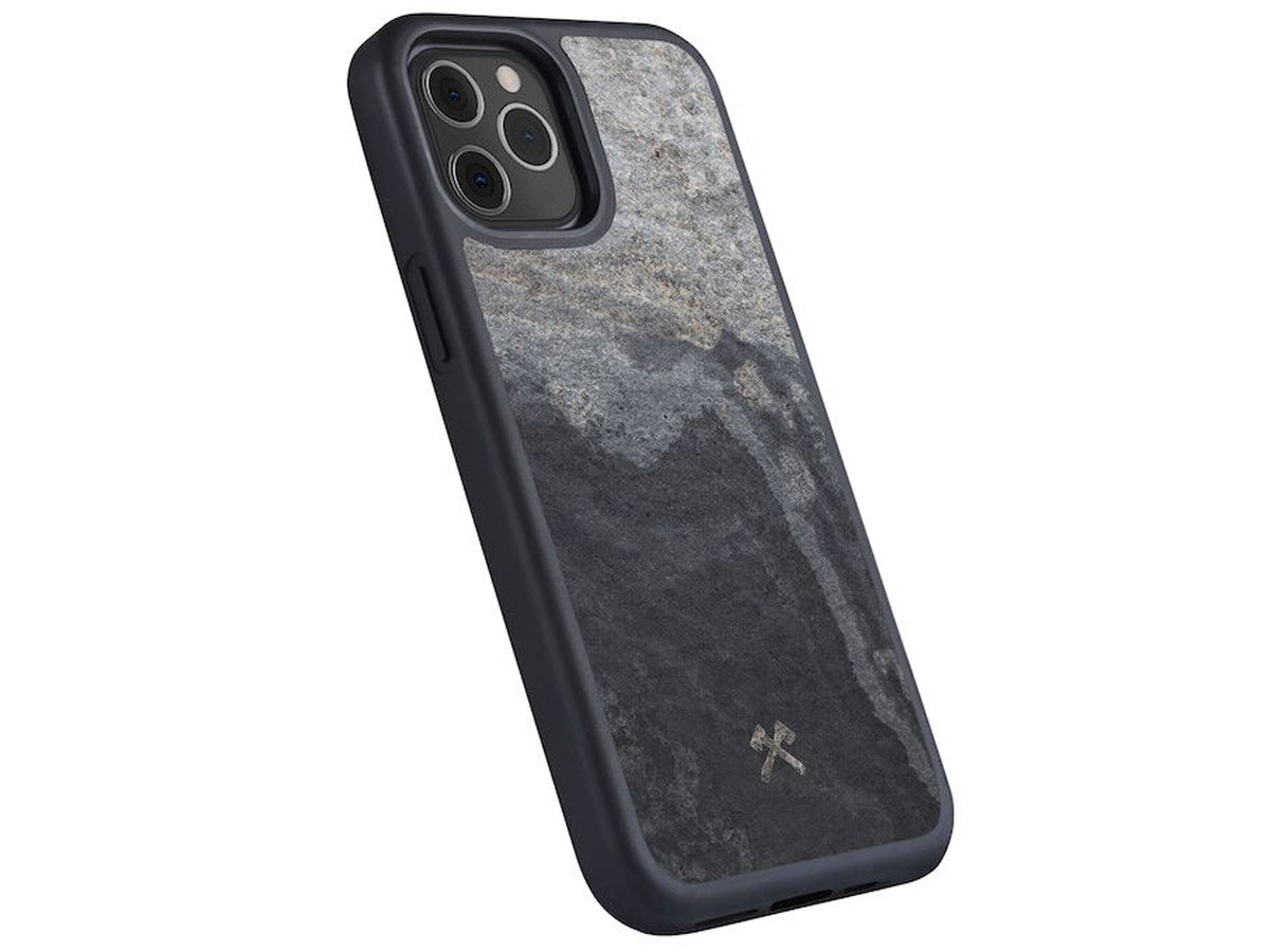 Woodcessories EcoBump Stone - iPhone 12 Pro Max hoesje van Steen