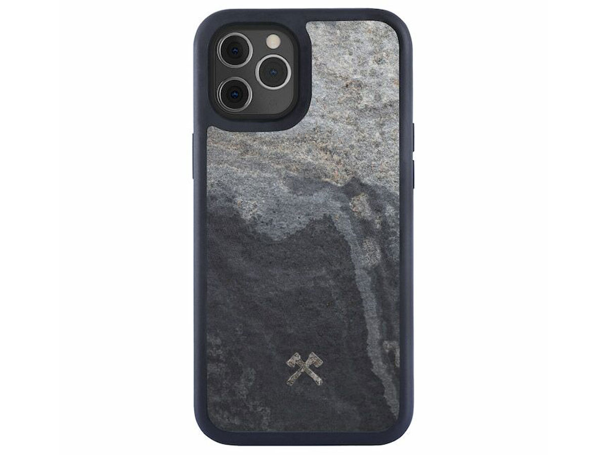 Woodcessories EcoBump Stone - iPhone 12 Pro Max hoesje van Steen