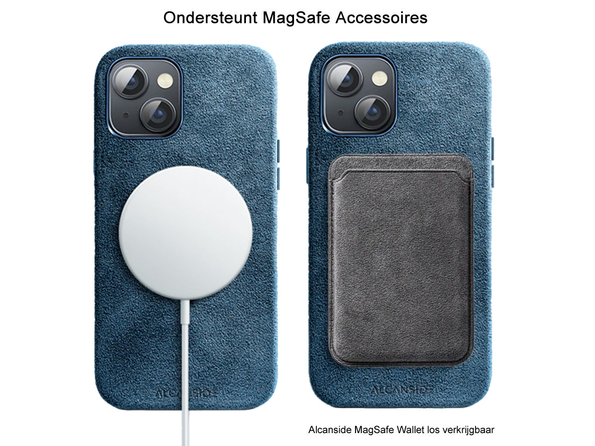 Alcanside Alcantara MagSafe Case Blauw - iPhone 13 hoesje