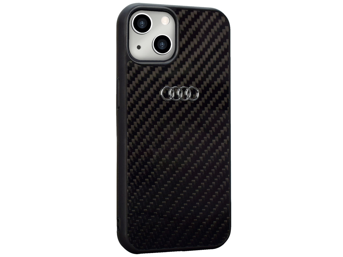 Audi R8 Series Carbon Case Zwart - iPhone 13 hoesje