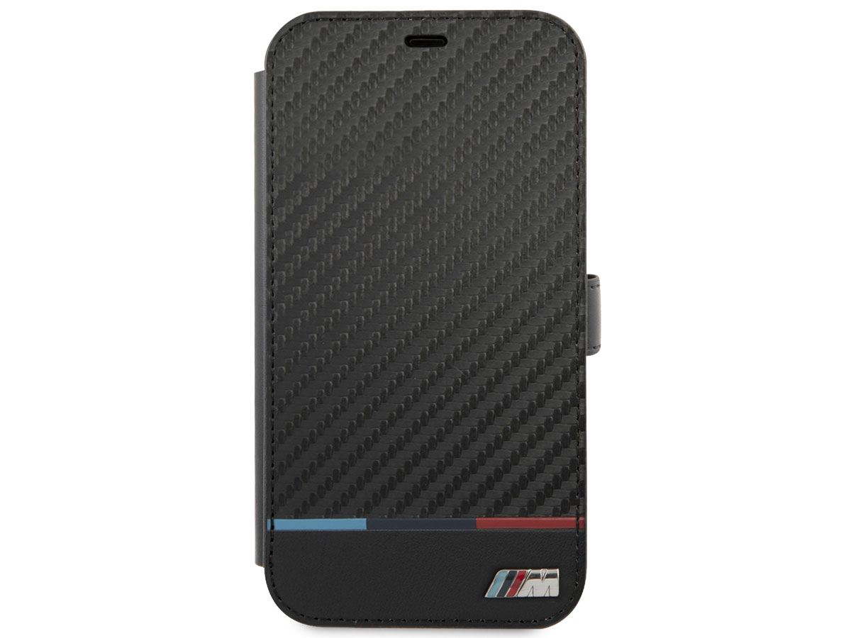 BMW M Colors Carbon Bookcase - iPhone 13 hoesje