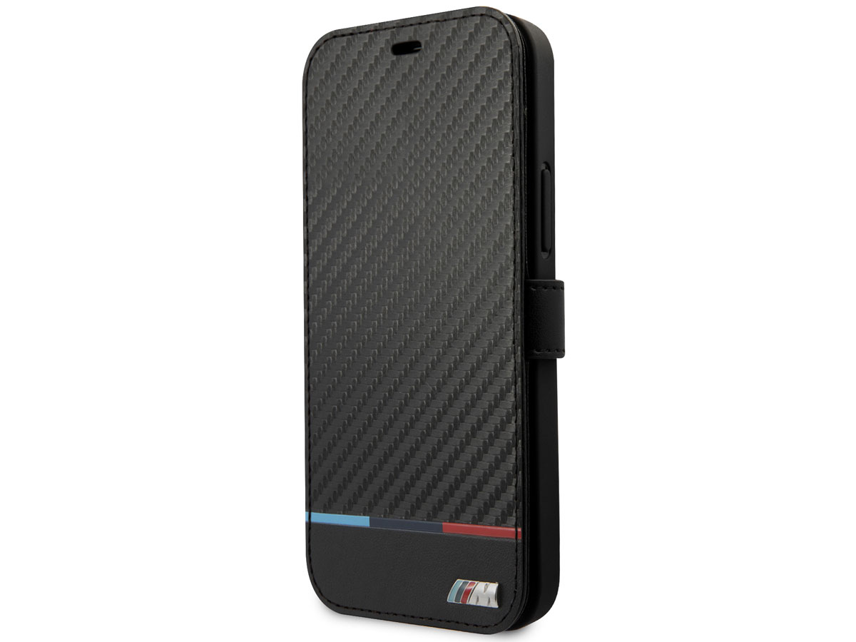 BMW M Colors Carbon Bookcase - iPhone 13 hoesje