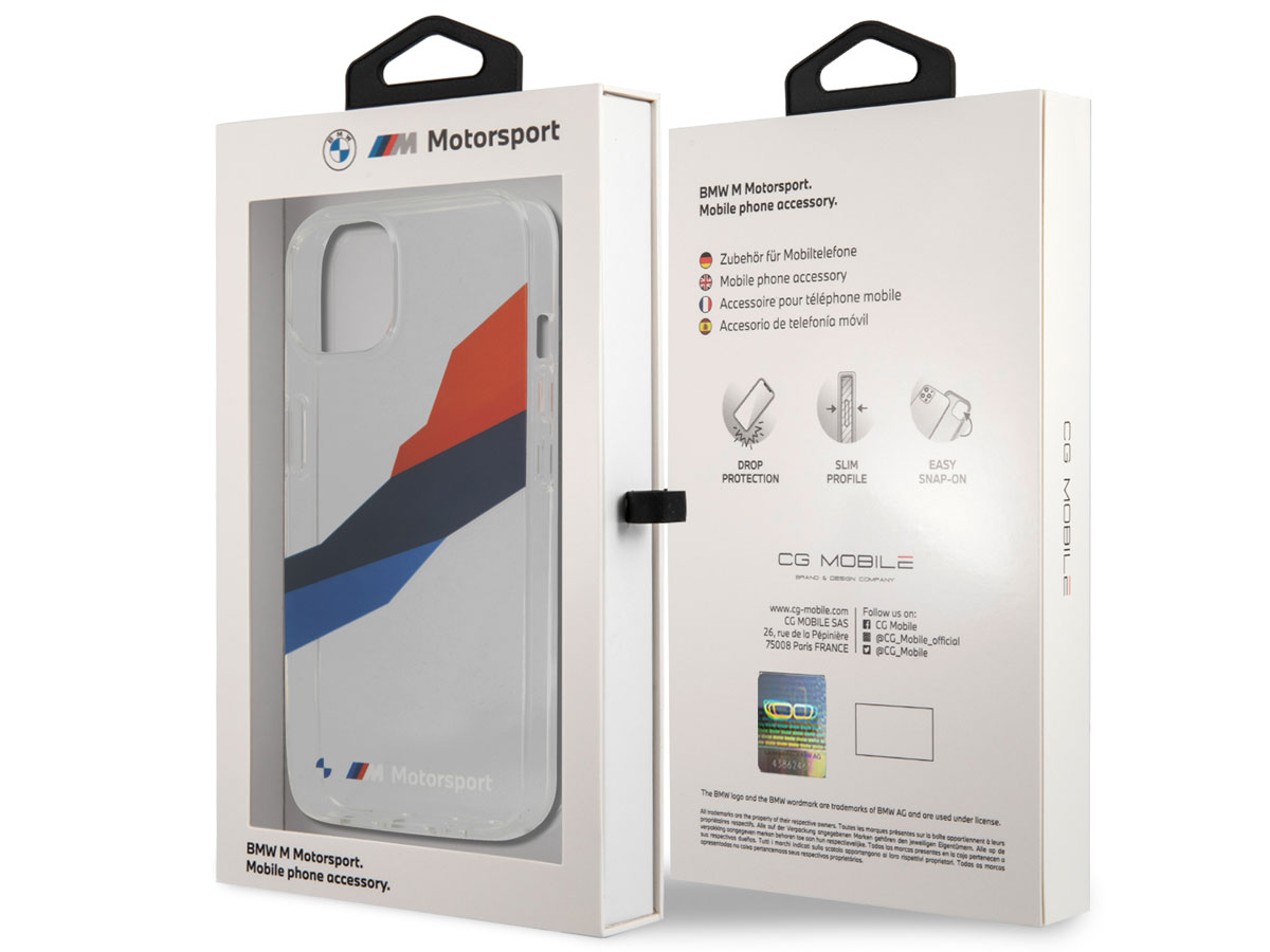 BMW M Motorsport Tricolor TPU Case - iPhone 13 hoesje