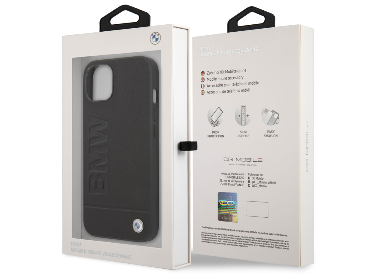 BMW Signature Leather Case - iPhone 13 hoesje